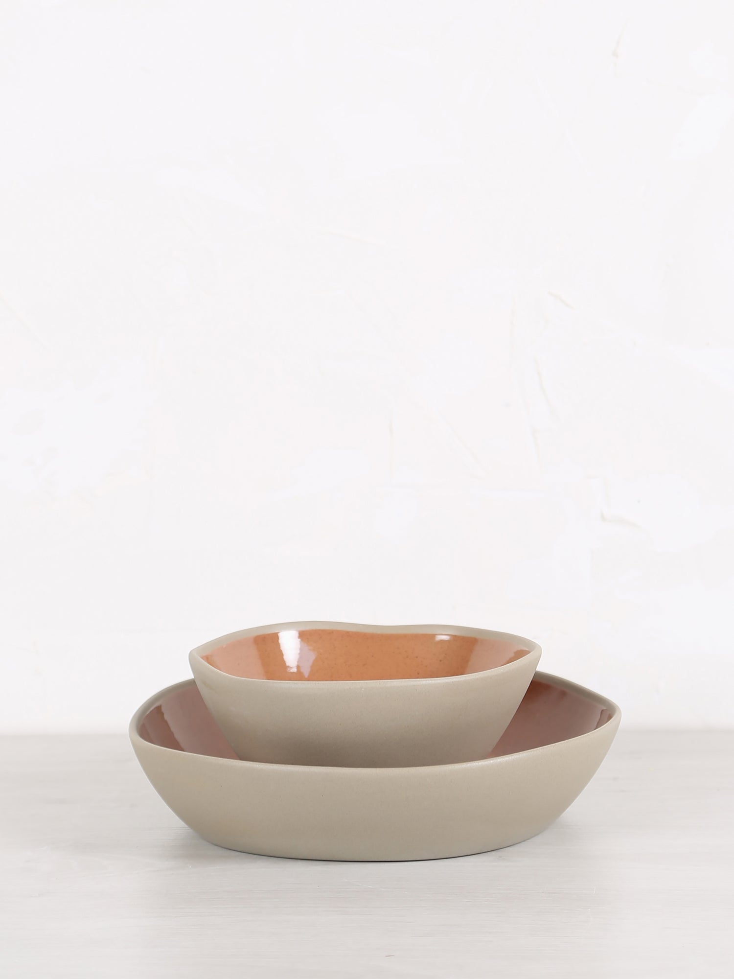 Primeval Porcelain cereal bowl - Terracotta