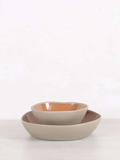 Primeval Porcelain cereal bowl - Terracotta