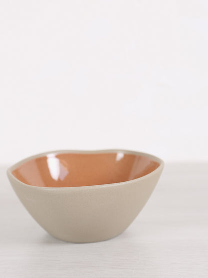 Primeval Porcelain cereal bowl - Terracotta