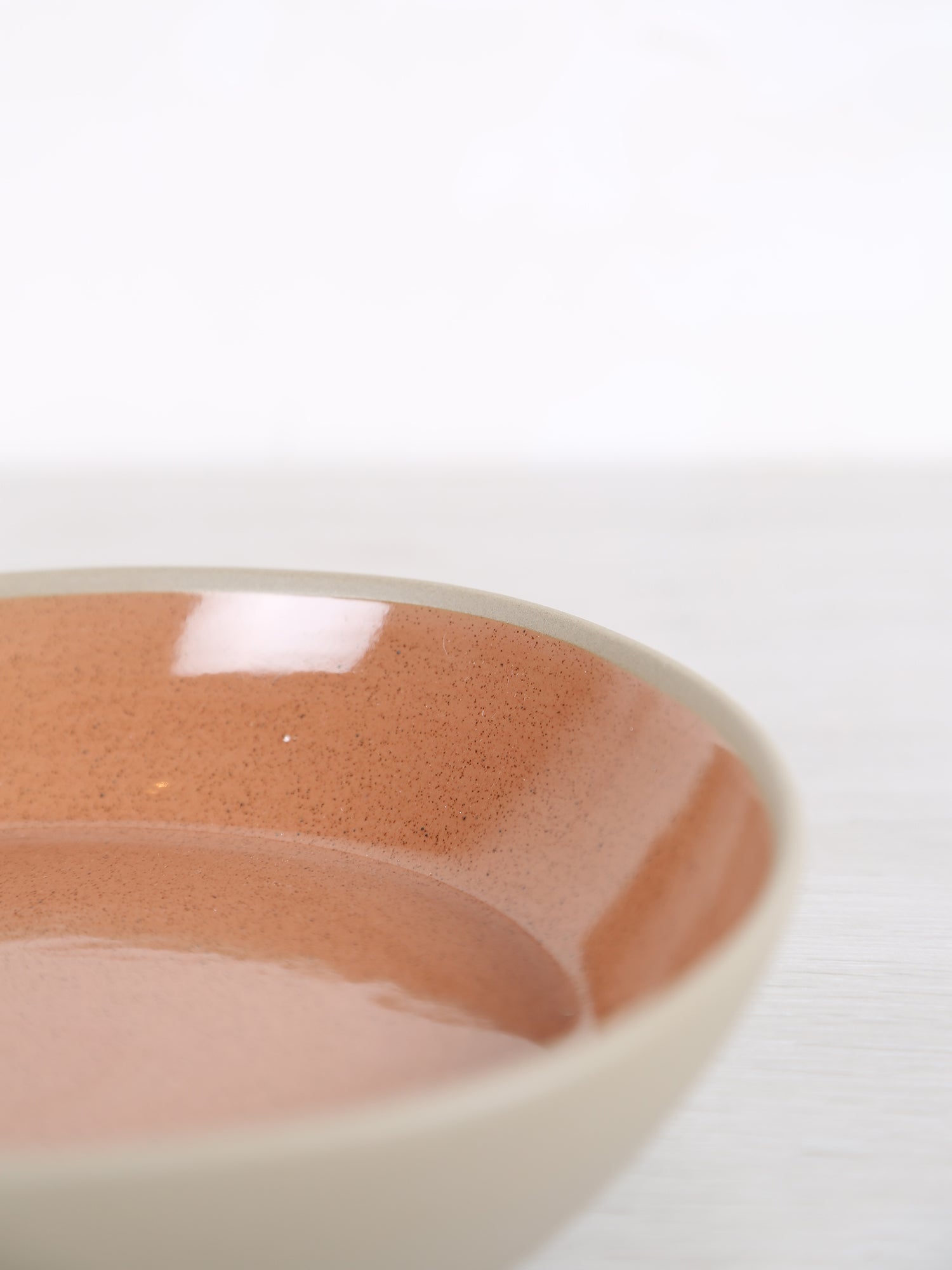 Primeval Porcelain Pasta Bowl - Terracotta