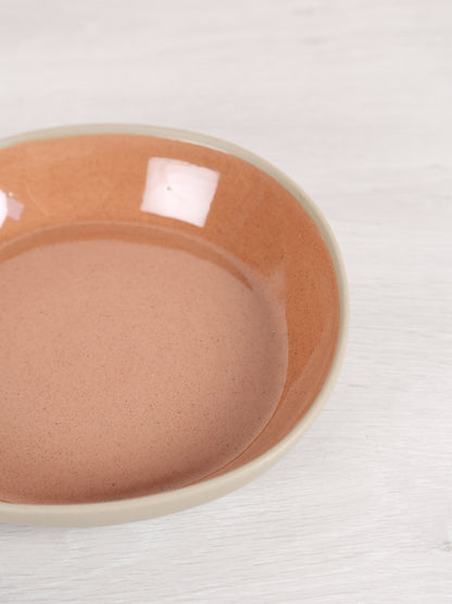 Primeval Porcelain Pasta Bowl - Terracotta