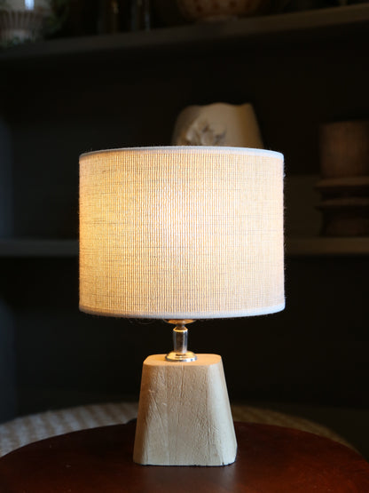 Kardan Natural Wooden Lamp - Linen Shade