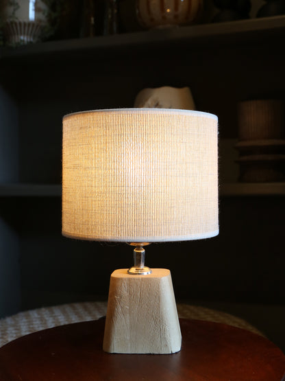 Kardan Natural Wooden Lamp - Linen Shade