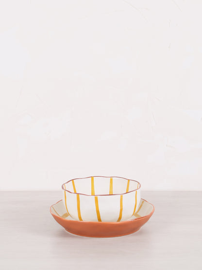 MYKONOS - Soup Bowl - Porcelain - Yellow