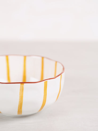MYKONOS - Soup Bowl - Porcelain - Yellow