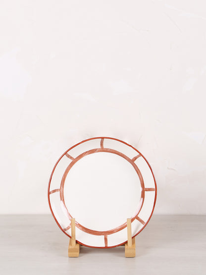 Mykonos blate - porcelain - rust
