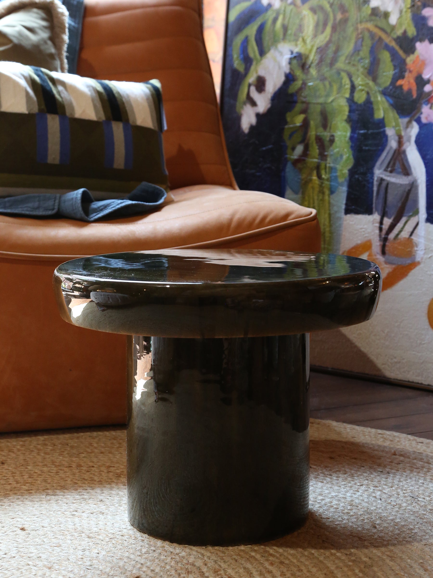 Marcie Green Mango Wood Side Table - 2 Sizes Available