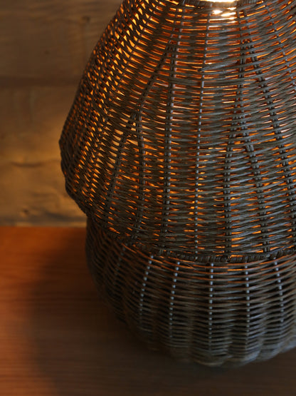 Esther Woven Table Lamp - Natural Brown