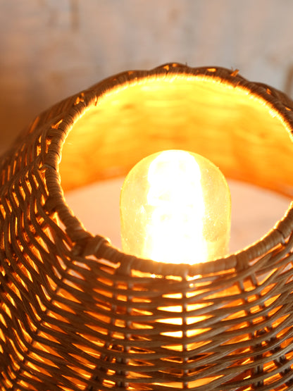 Esther Woven Table Lamp - Natural Brown
