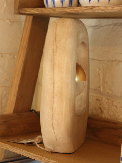 Kelafo Mango Wood Table Lamp Natural
