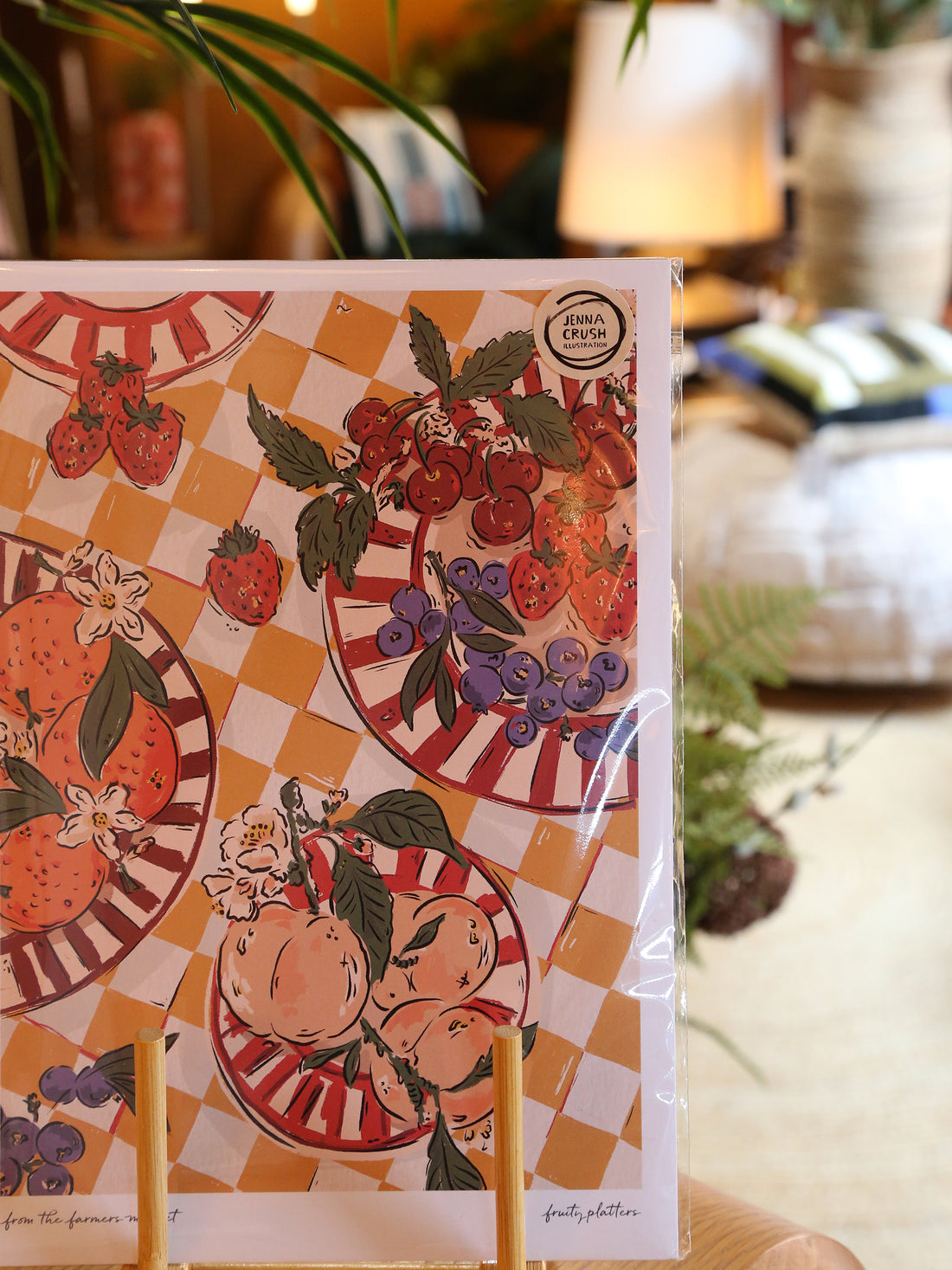 Fruity Platters Art Print - The Farmers Market Collection
