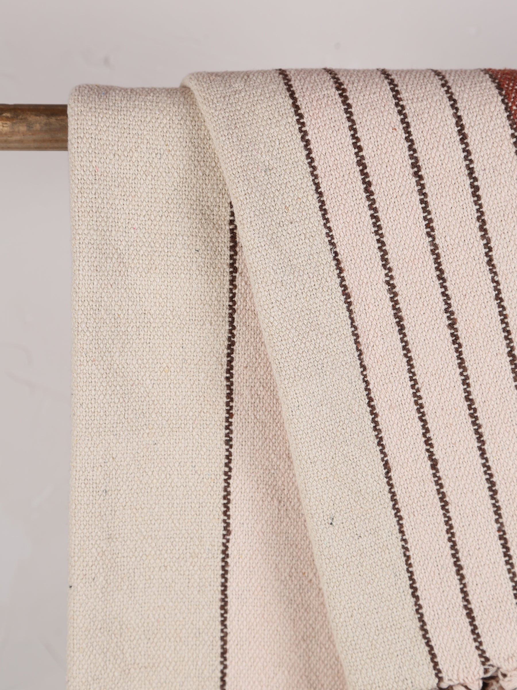 Lightweight Recycled Cotton Throw - Light Pink, Almond