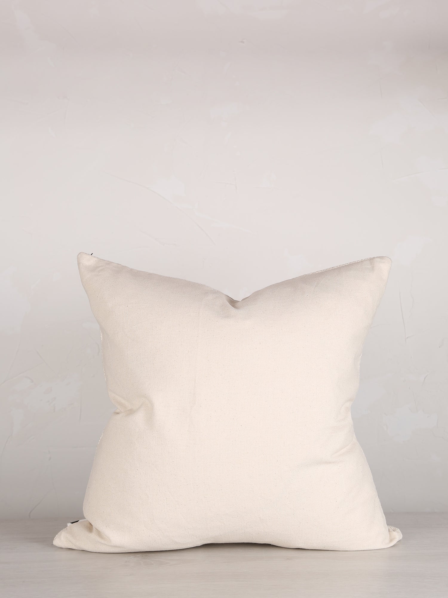 Suzani Floral embroidered cushion - Off White Tobacco - 45x45cm