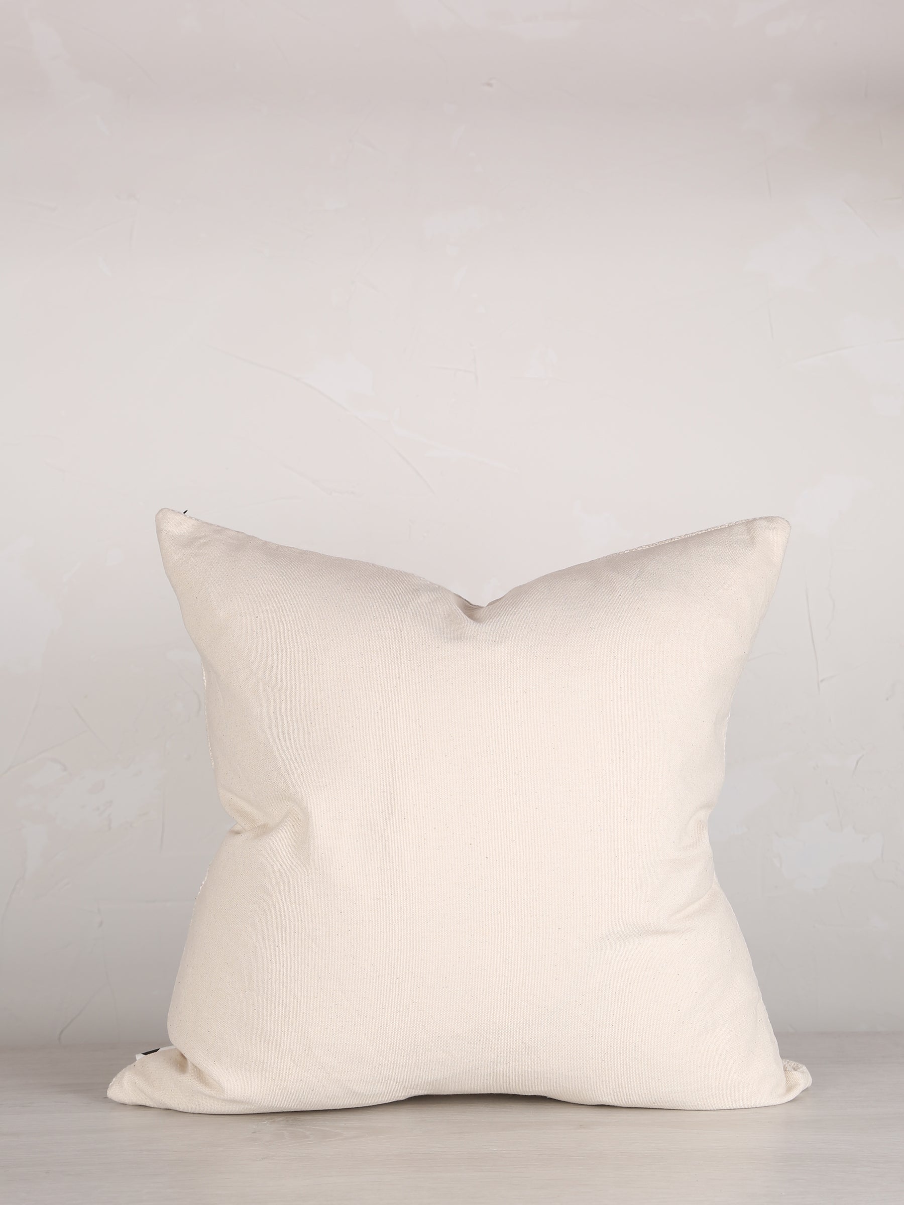Suzani Floral embroidered cushion - Off White Tobacco - 45x45cm