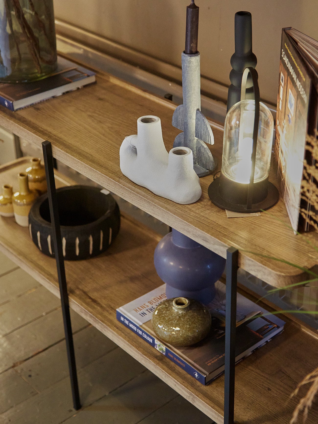 Antique Wooden Tiered Table