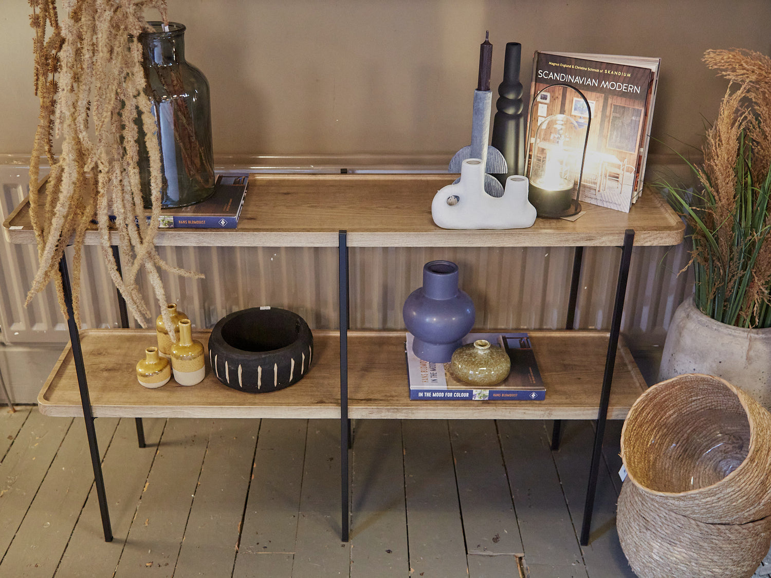 Antique Wooden Tiered Table