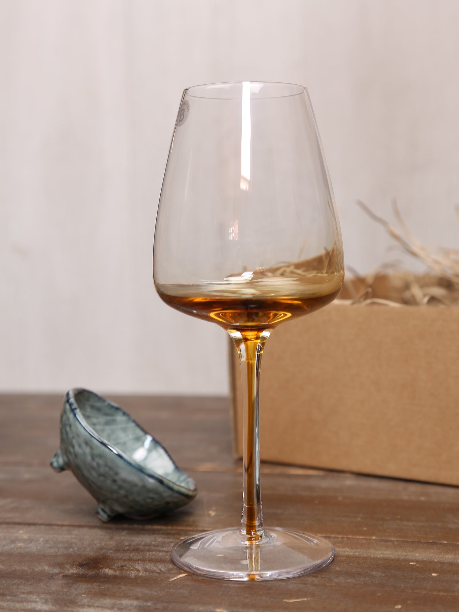 Broste White Wine Glass &amp; Nordic Sea Nibble Bowl Set - 2 Sizes Available