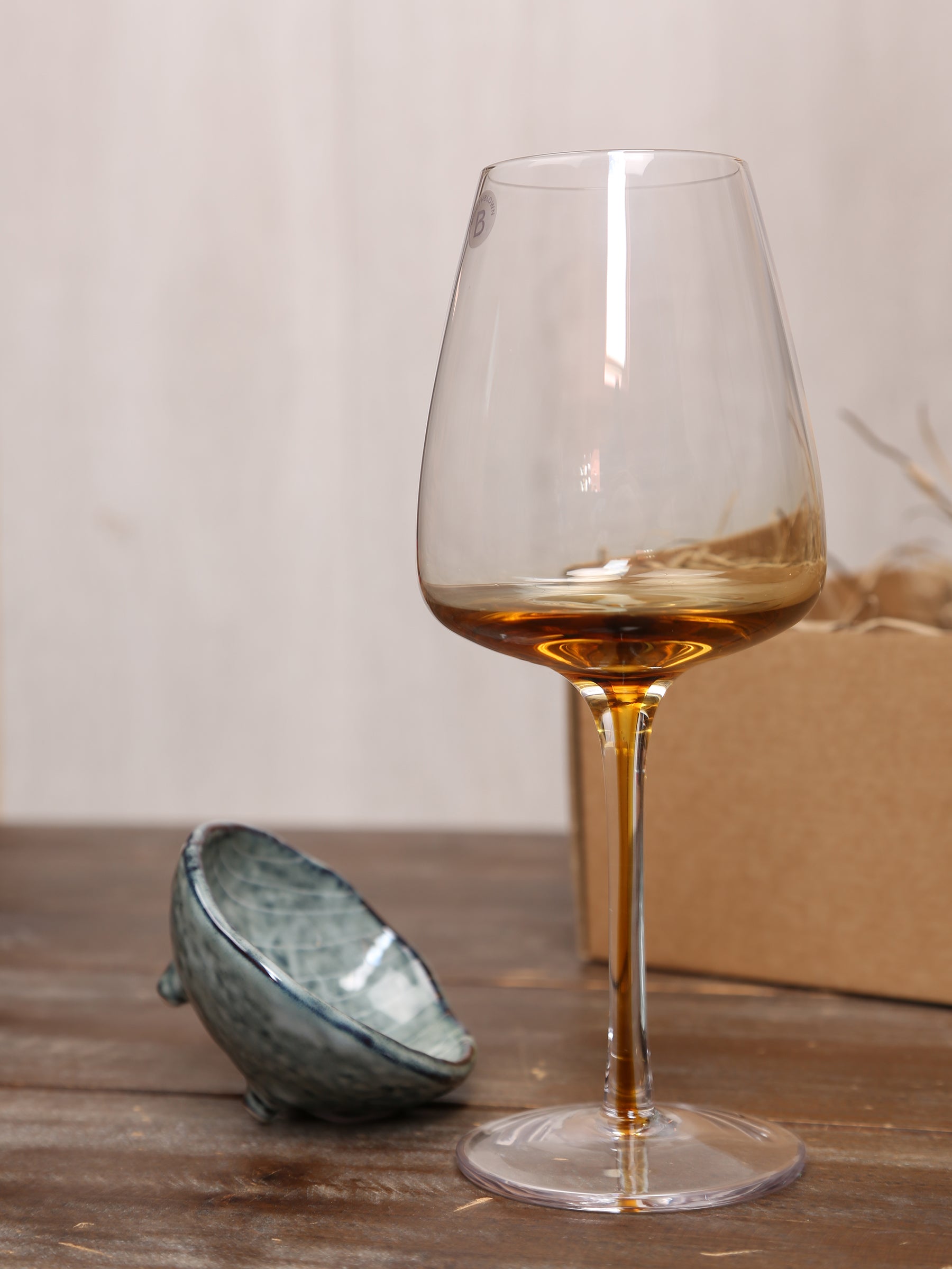 Broste White Wine Glass &amp; Nordic Sea Nibble Bowl Set - 2 Sizes Available