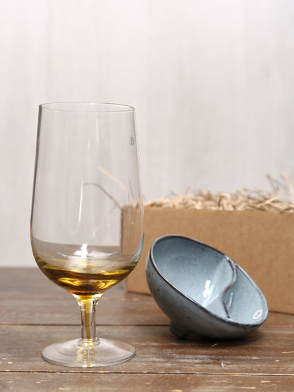 Broste Beer Glass &amp; Nibble Bowl Set