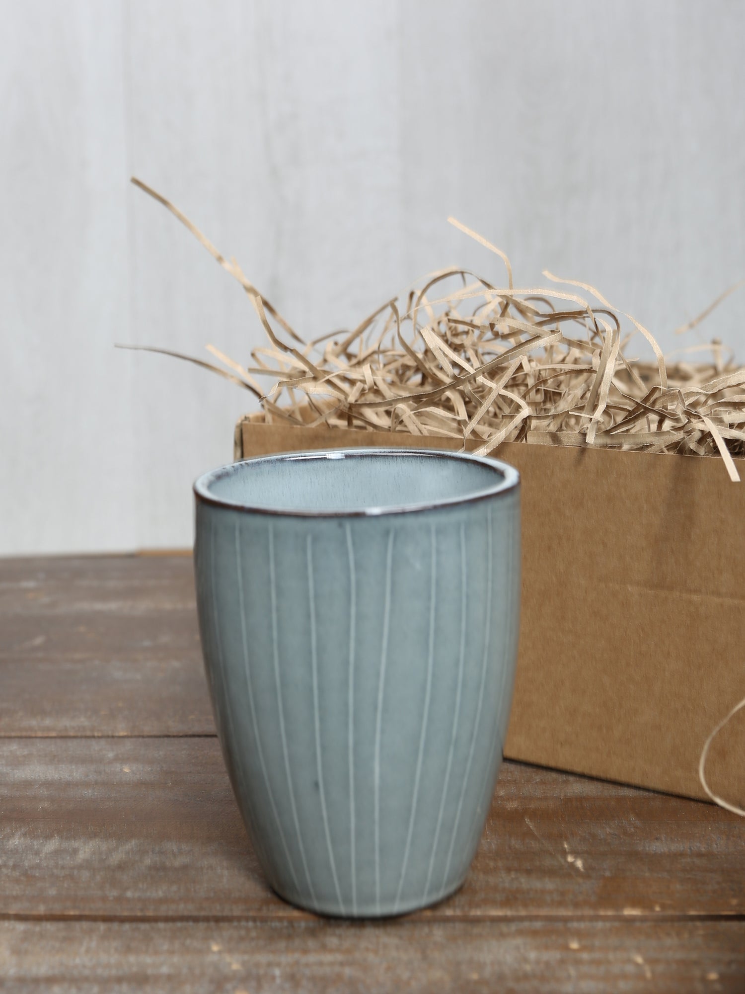 Broste Butter Dish &amp; 2 Mug Set - 2 Colours Available