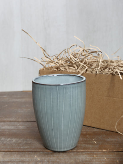 Broste Butter Dish &amp; 2 Mug Set - 2 Colours Available
