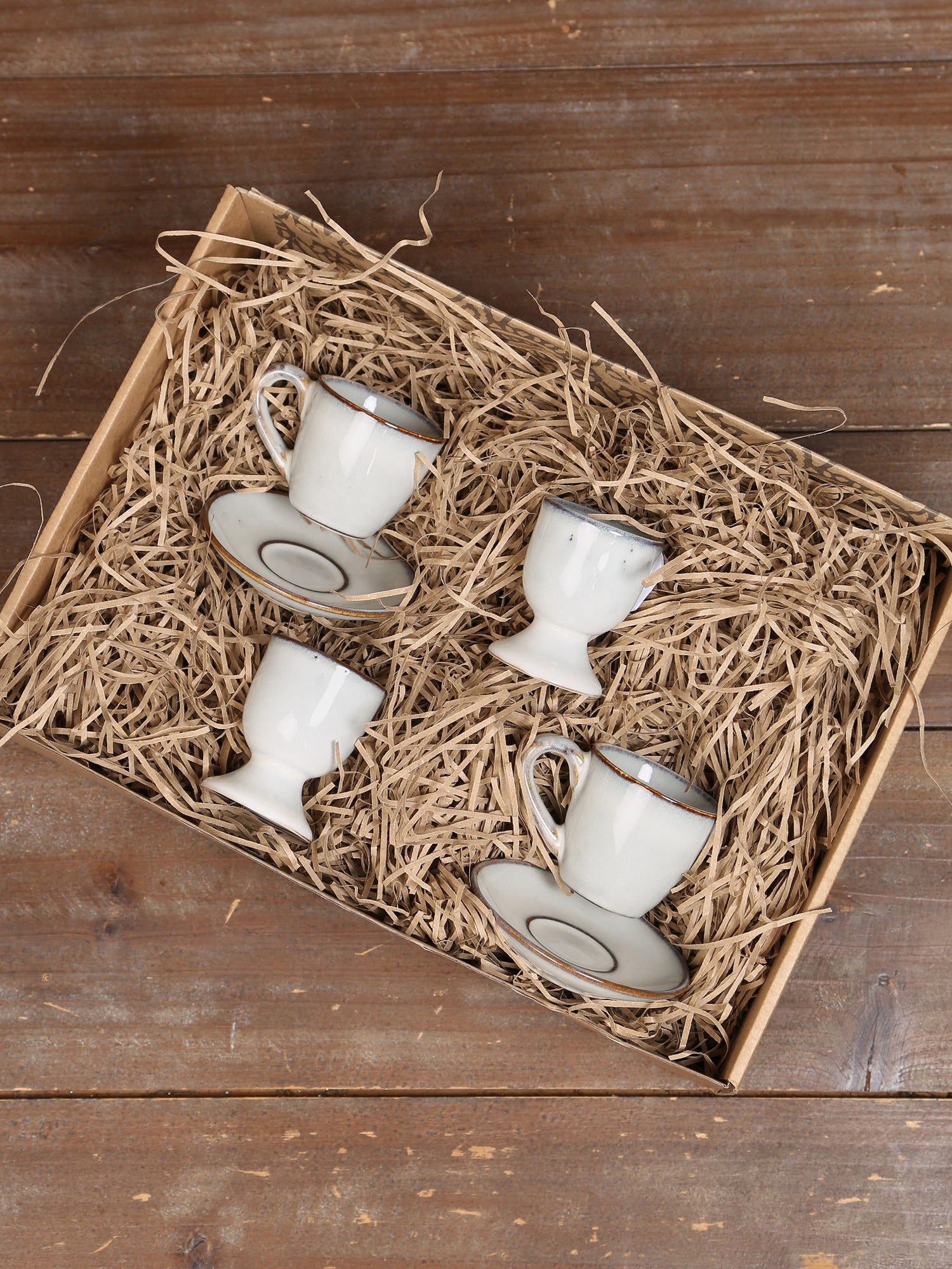 Broste Dippy Egg &amp; Espresso Set  - Nordic Sand - 2 Sizes Available