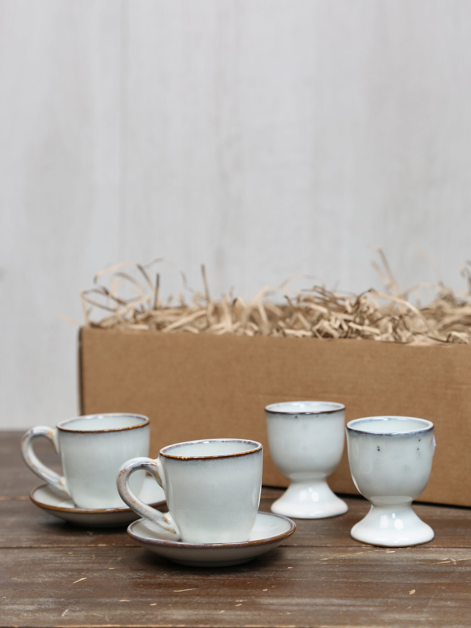 Broste Dippy Egg &amp; Espresso Set  - Nordic Sand - 2 Sizes Available