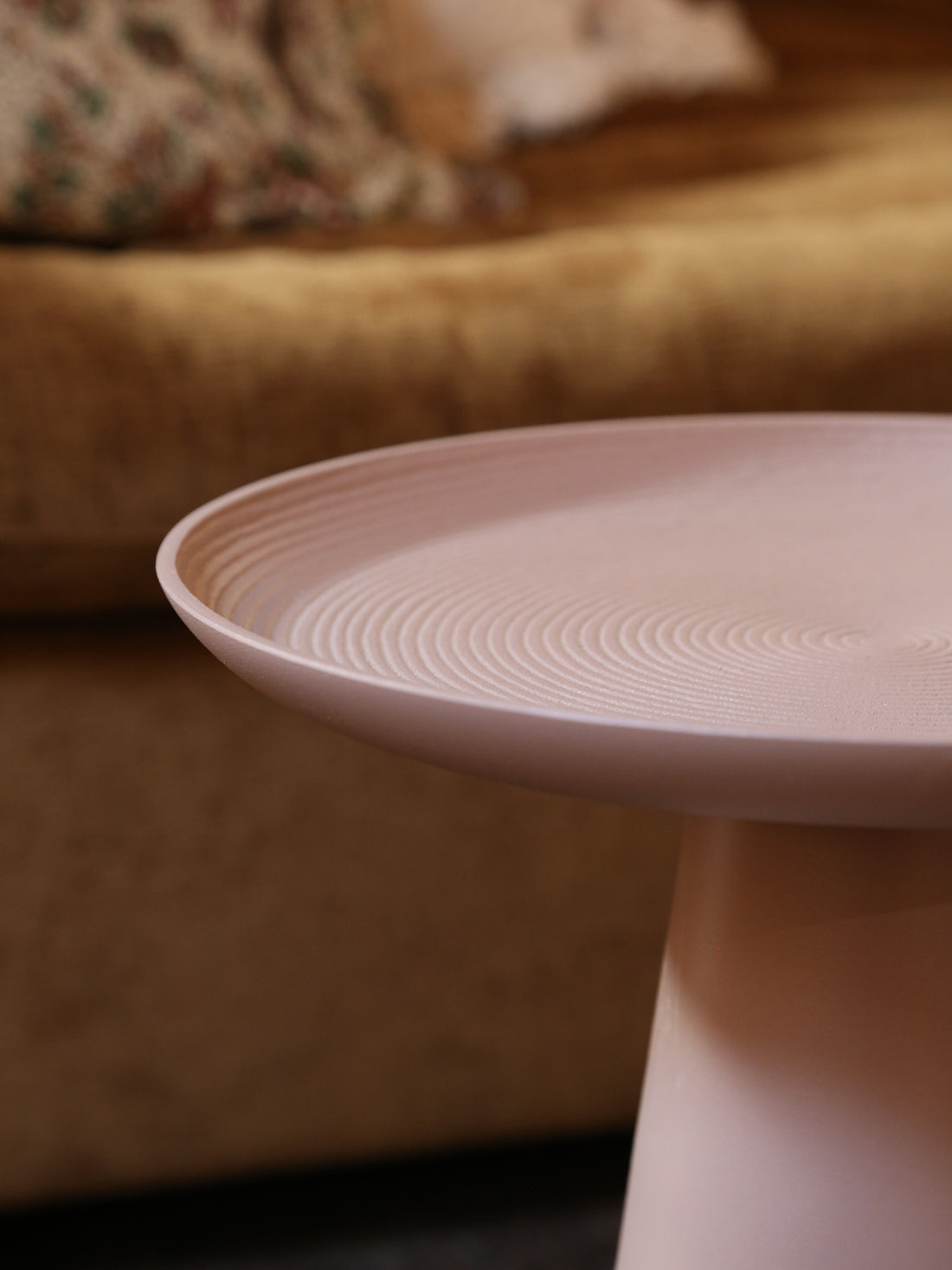 Ringar Round Side Table Rose Pink - Medium