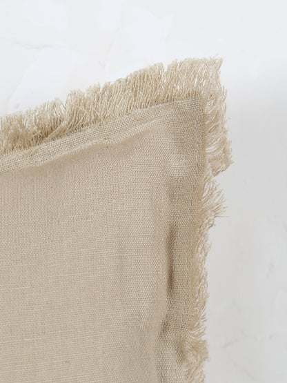 Laly Linen &amp; Cotton Plain Cushion - Galet - 2 Sizes Available