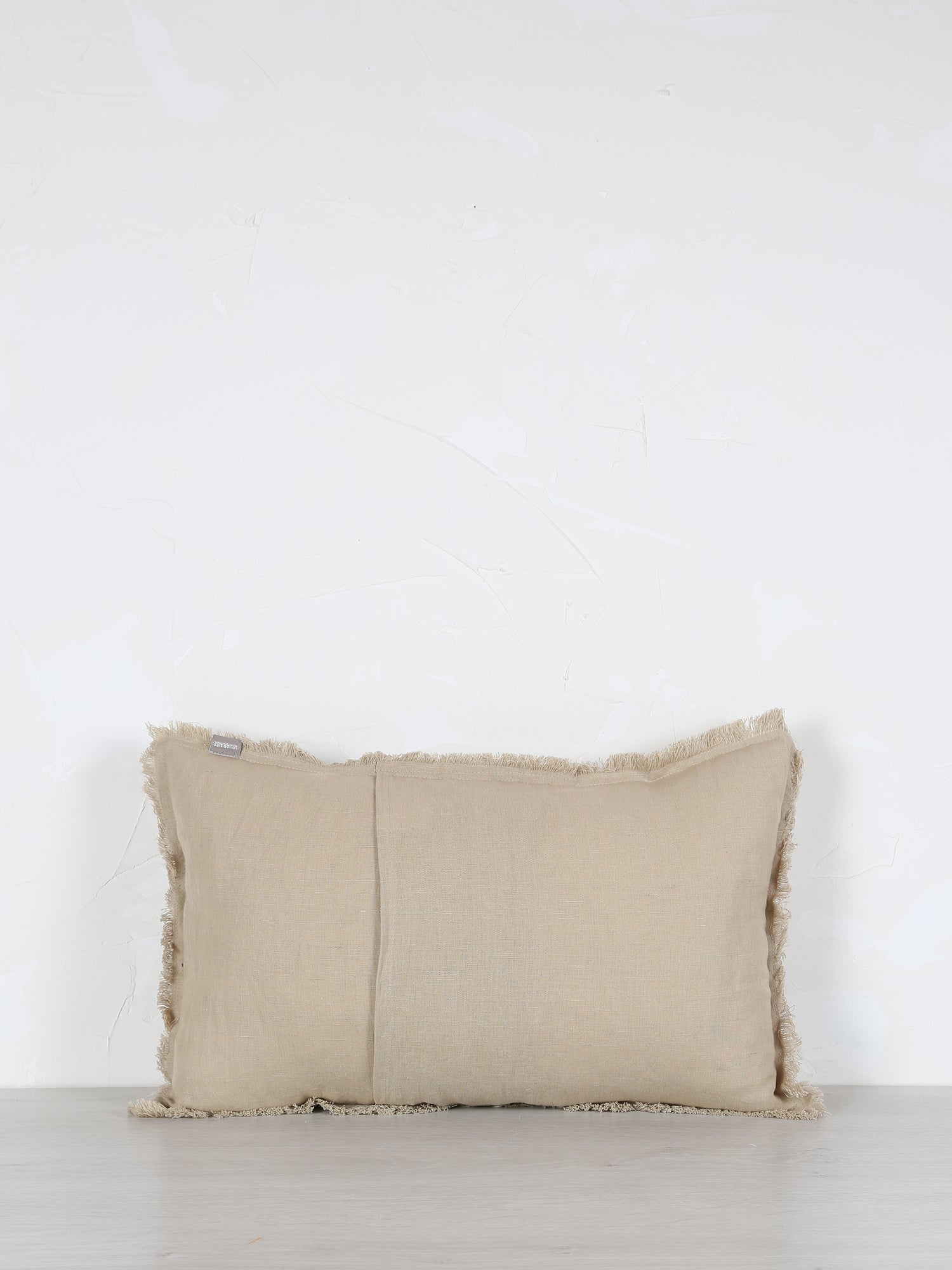 Laly Linen &amp; Cotton Plain Cushion - Galet - 2 Sizes Available