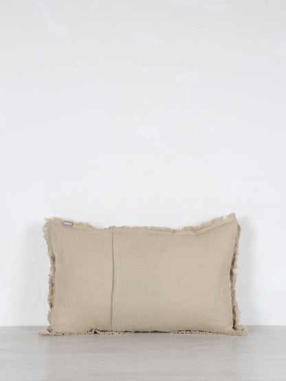 Laly Linen &amp; Cotton Plain Cushion - Galet - 2 Sizes Available