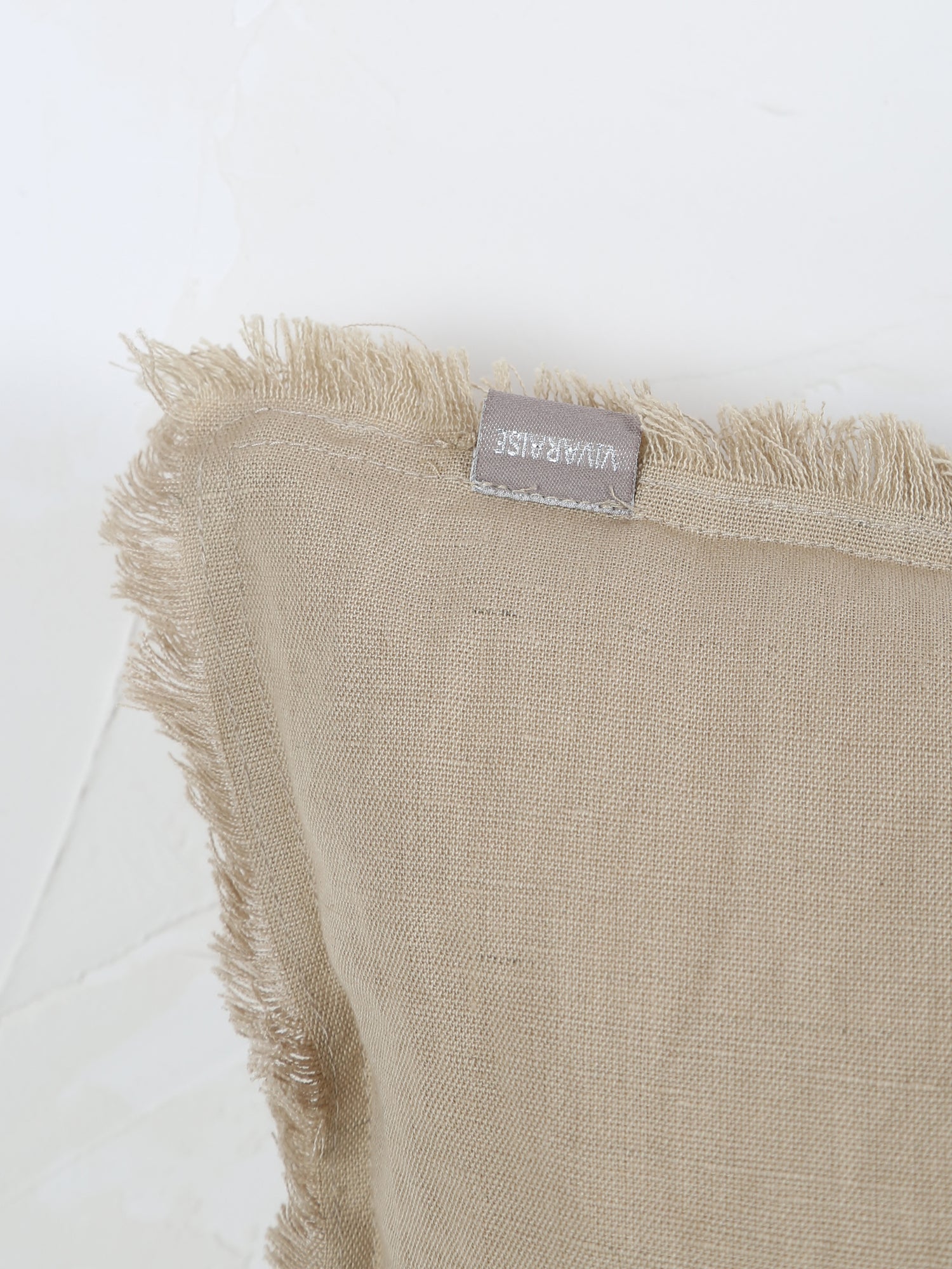 Laly Linen &amp; Cotton Plain Cushion - Galet - 2 Sizes Available