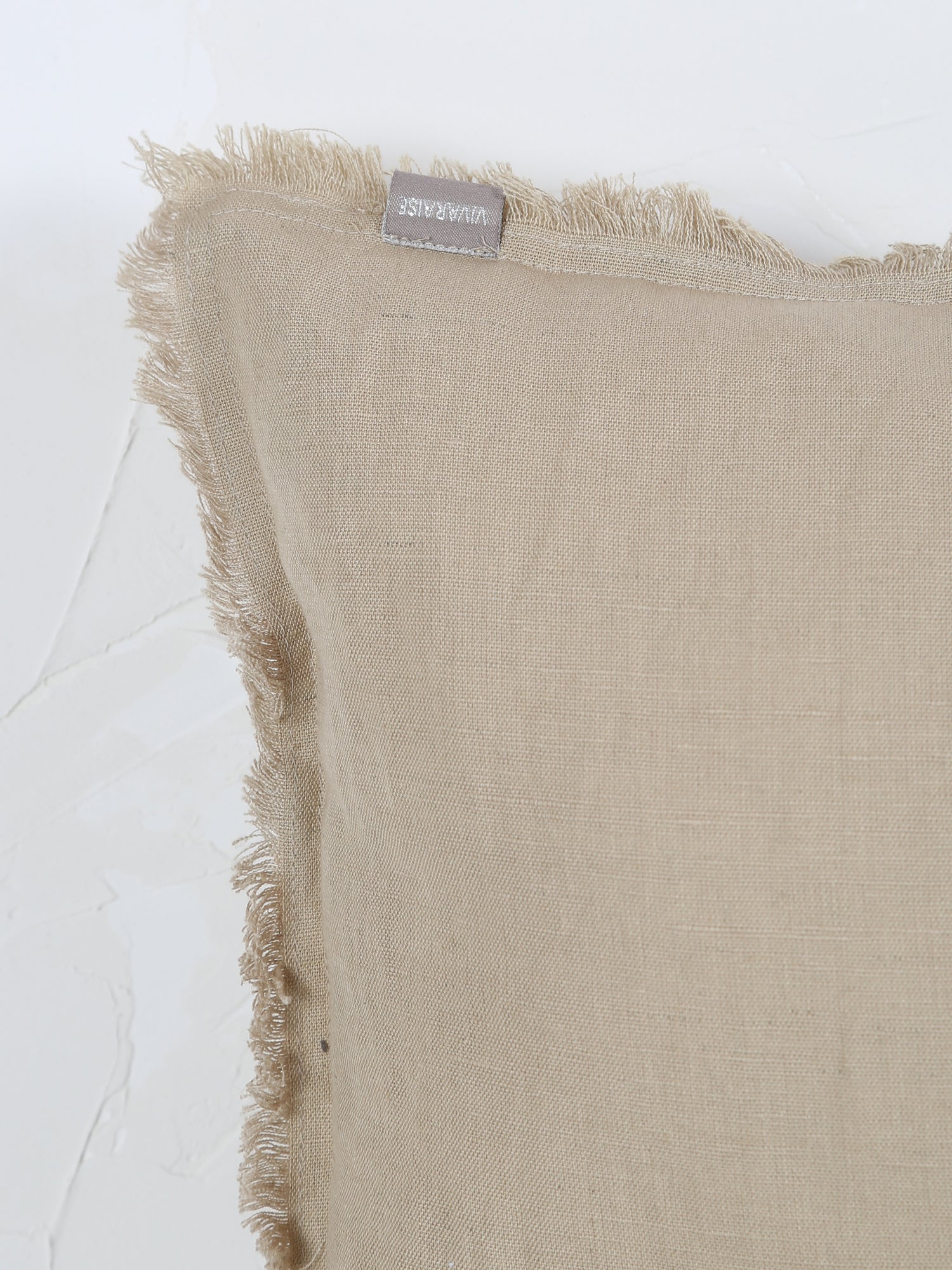 Laly Linen &amp; Cotton Plain Cushion - Galet - 2 Sizes Available