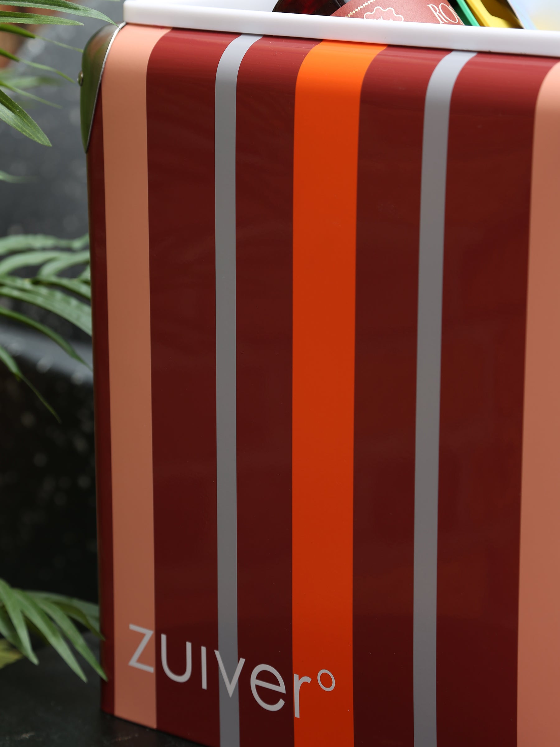 Cooler Be Wine Cool Box - Burgundy Stripe