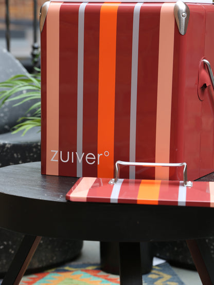 Cooler Be Wine Cool Box - Burgundy Stripe
