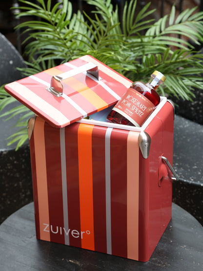 Cooler Be Wine Cool Box - Burgundy Stripe