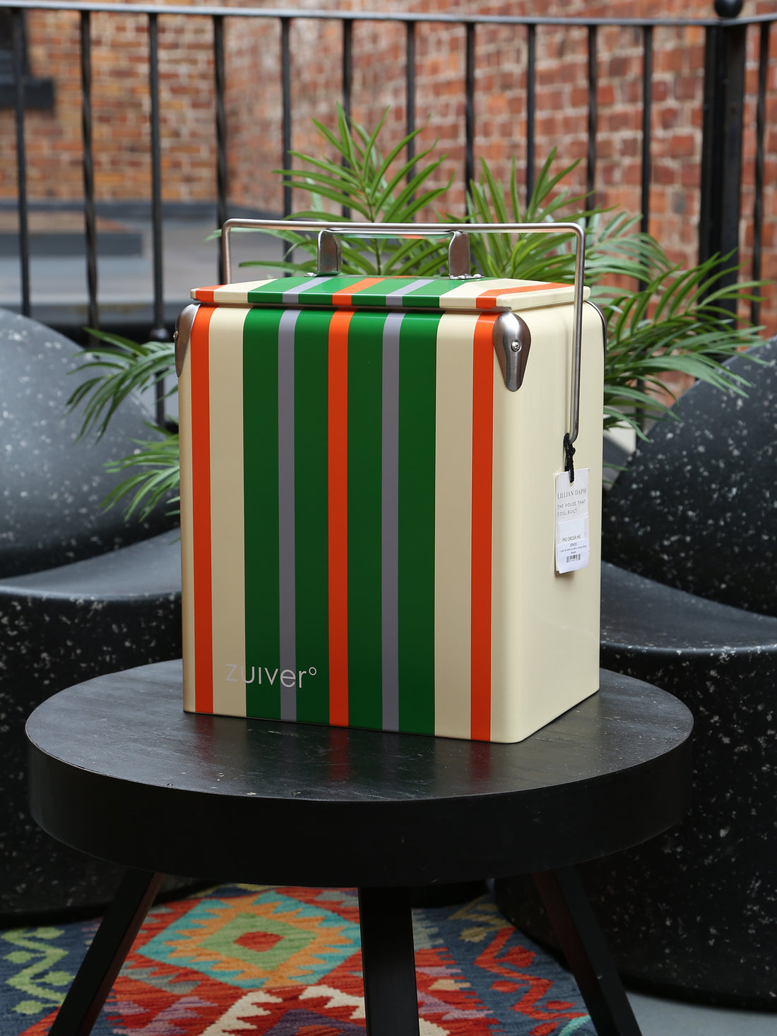 Cooler Be Wine Cool Box - Lemon Stripe