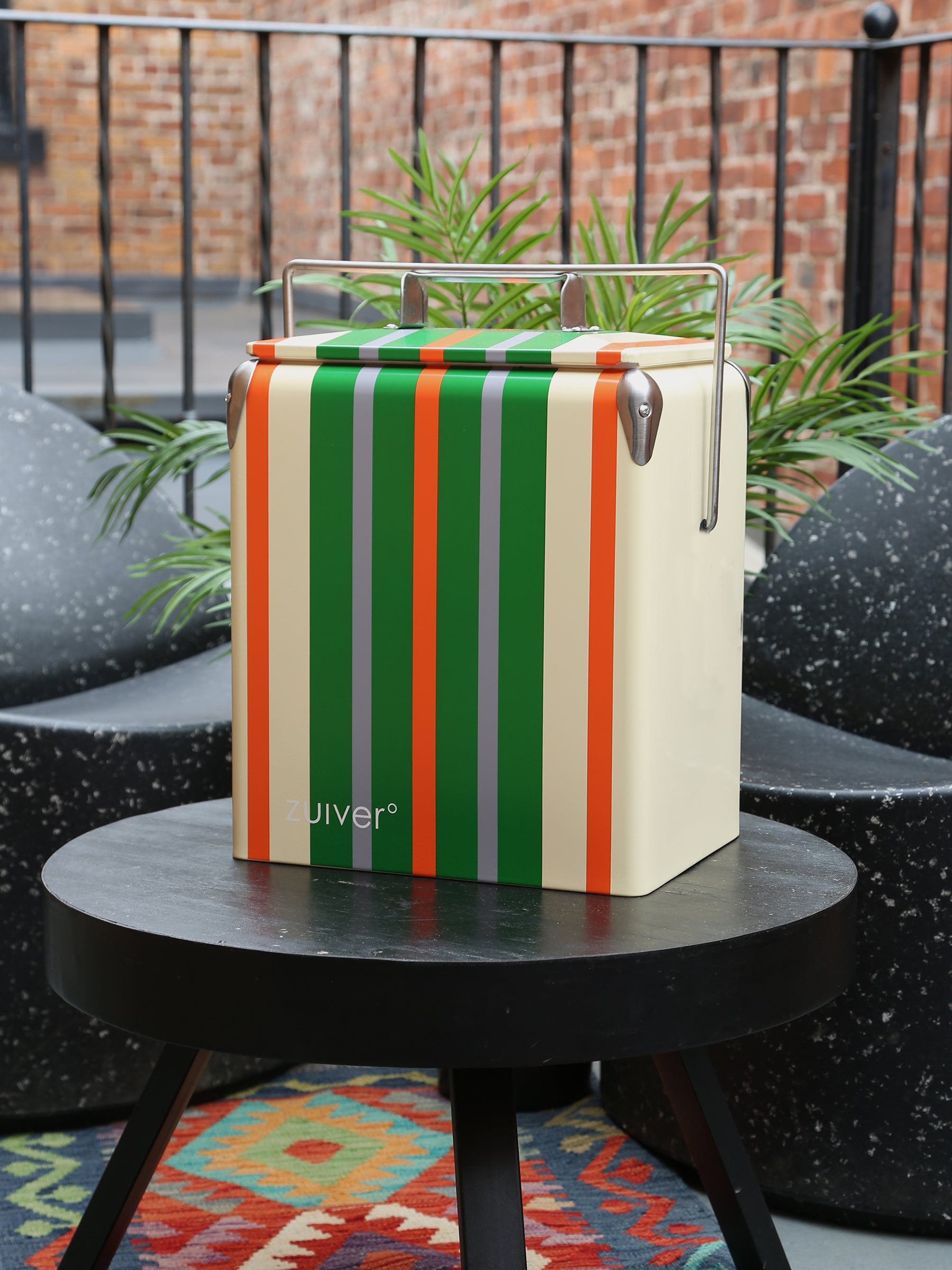 Cooler Be Wine Cool Box - Lemon Stripe