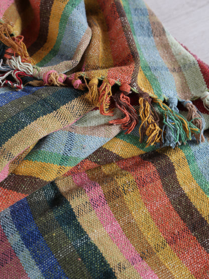 Elmy Throw - Striped - Recycled Cotton - Bold Tones