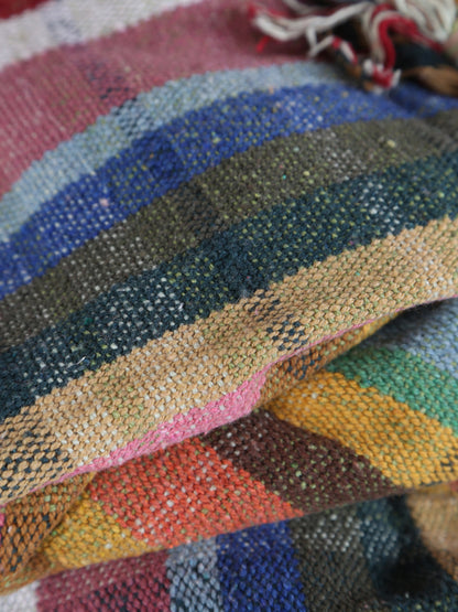 Elmy Throw - Striped - Recycled Cotton - Bold Tones