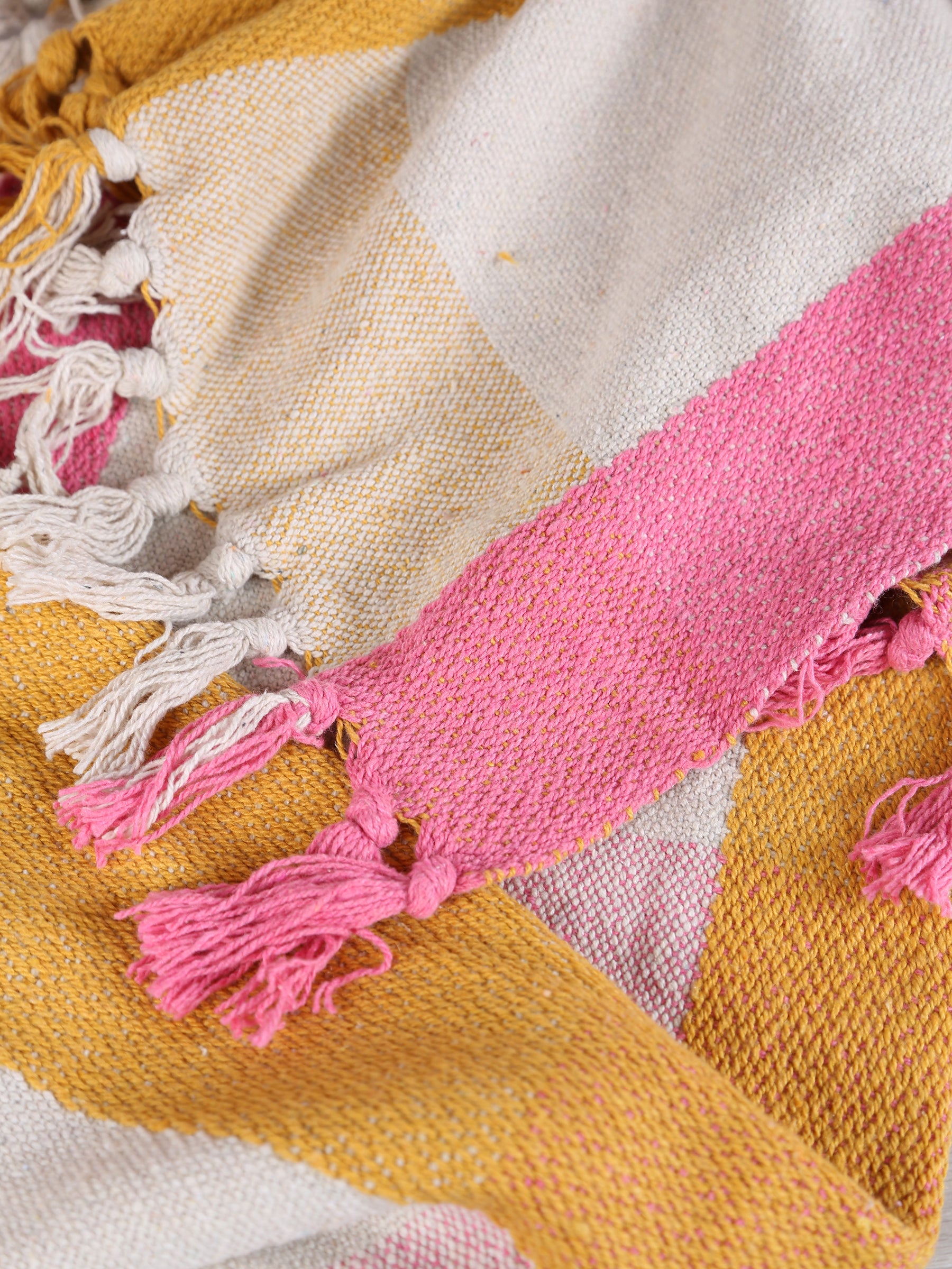 Hadley Throw  - Recycled Cotton - Bright Gingham