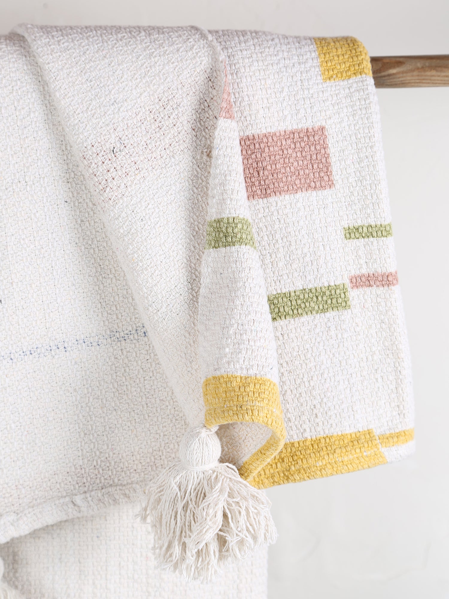 Pontino Throw  - Recycled Cotton - Pastel Stripes