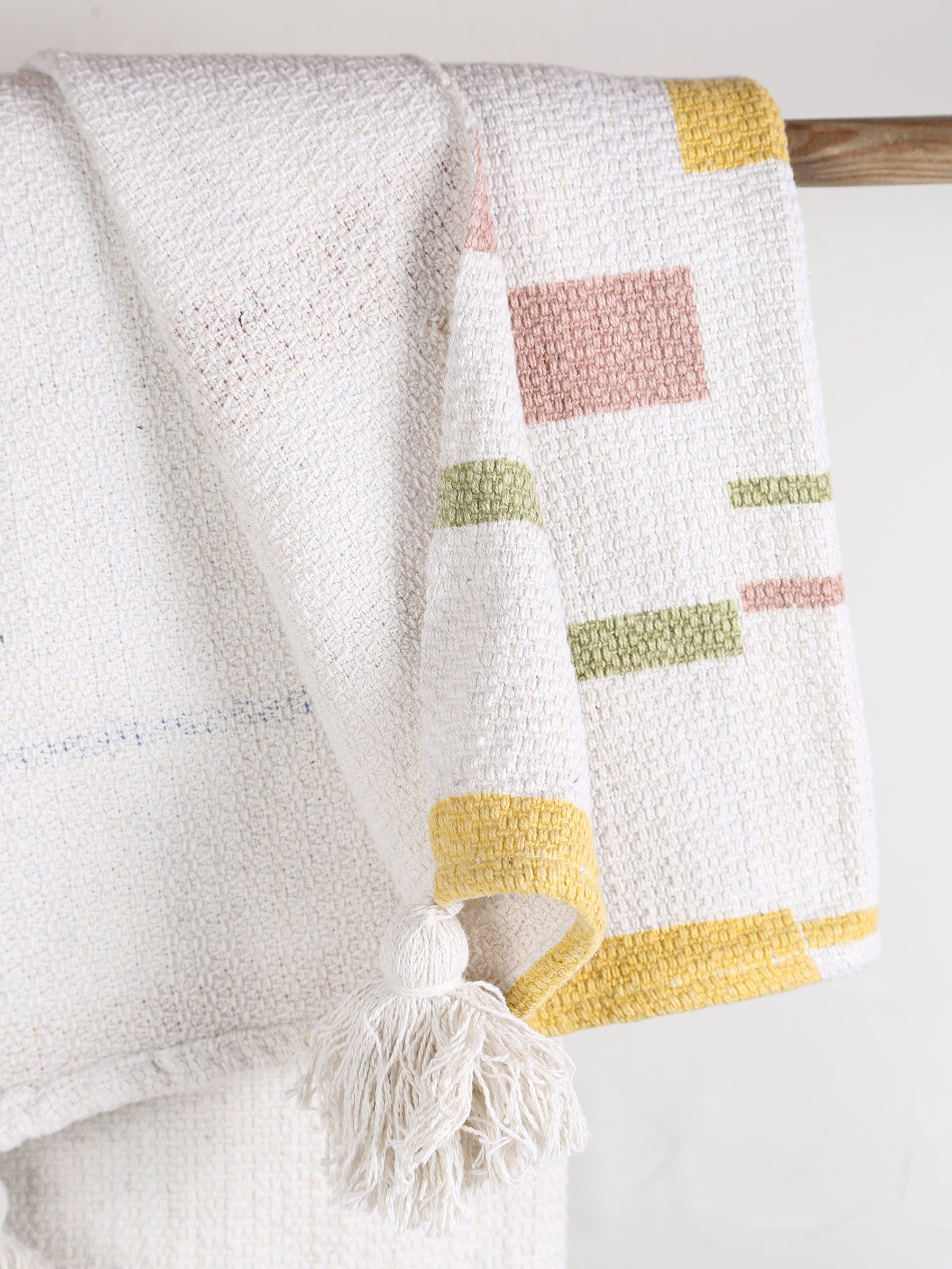 Pontino Throw  - Recycled Cotton - Pastel Stripes