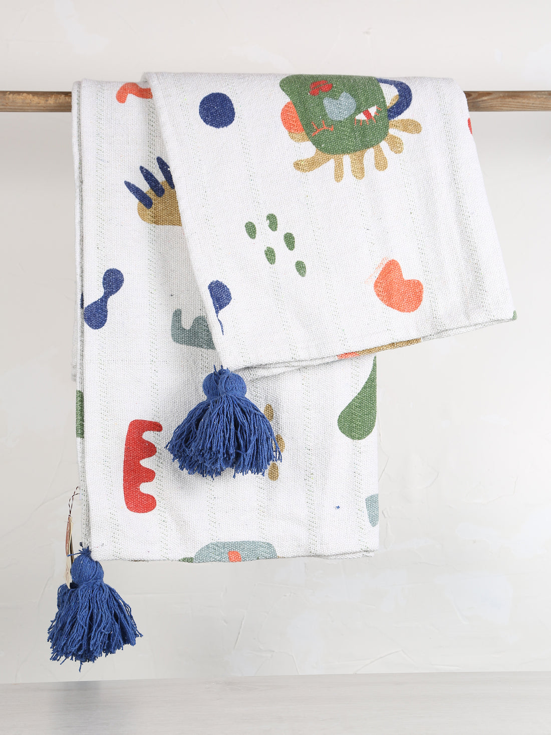 Sylvie Throw  - Recycled Cotton - Soft Motifs