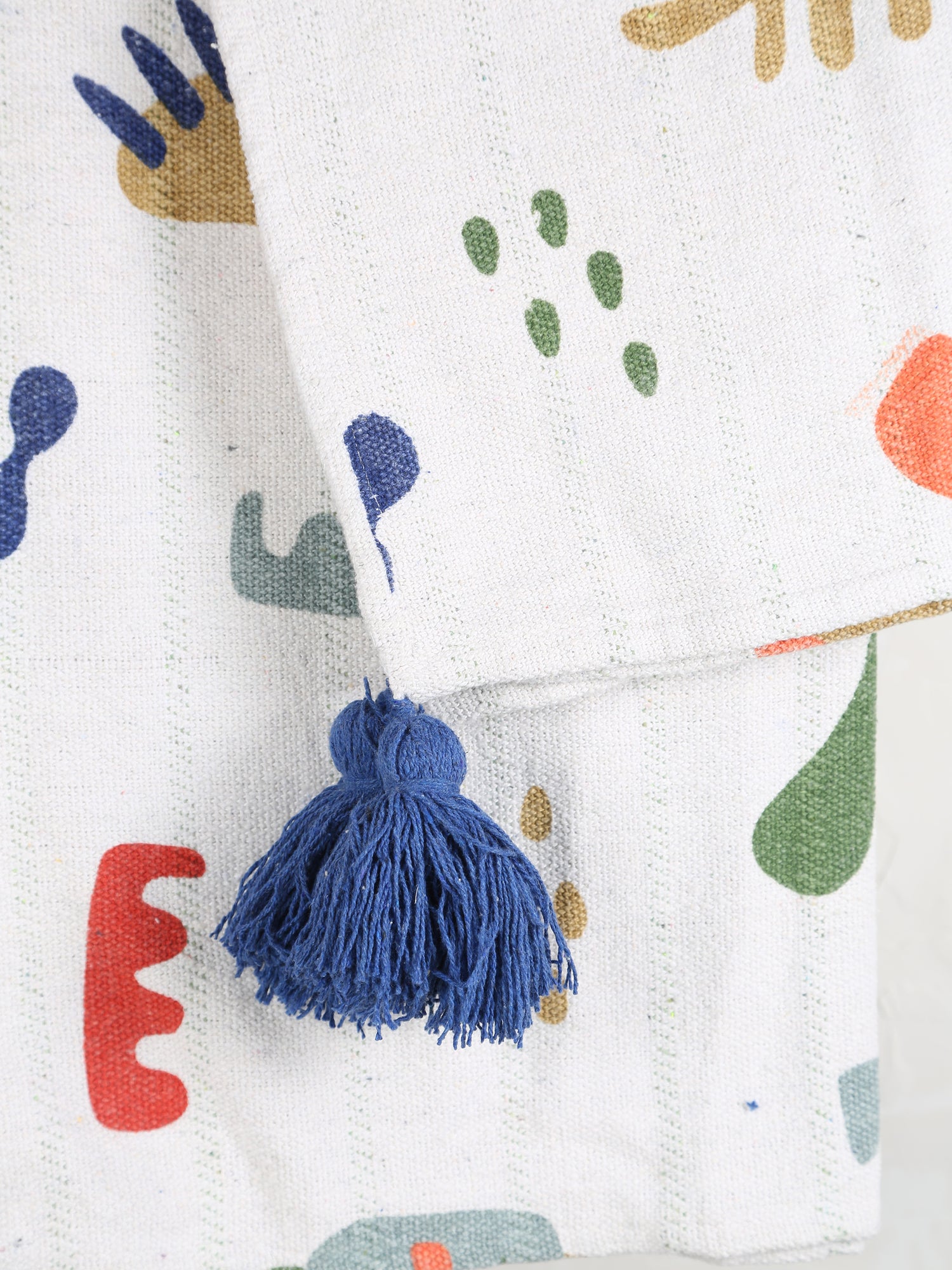 Sylvie Throw  - Recycled Cotton - Soft Motifs