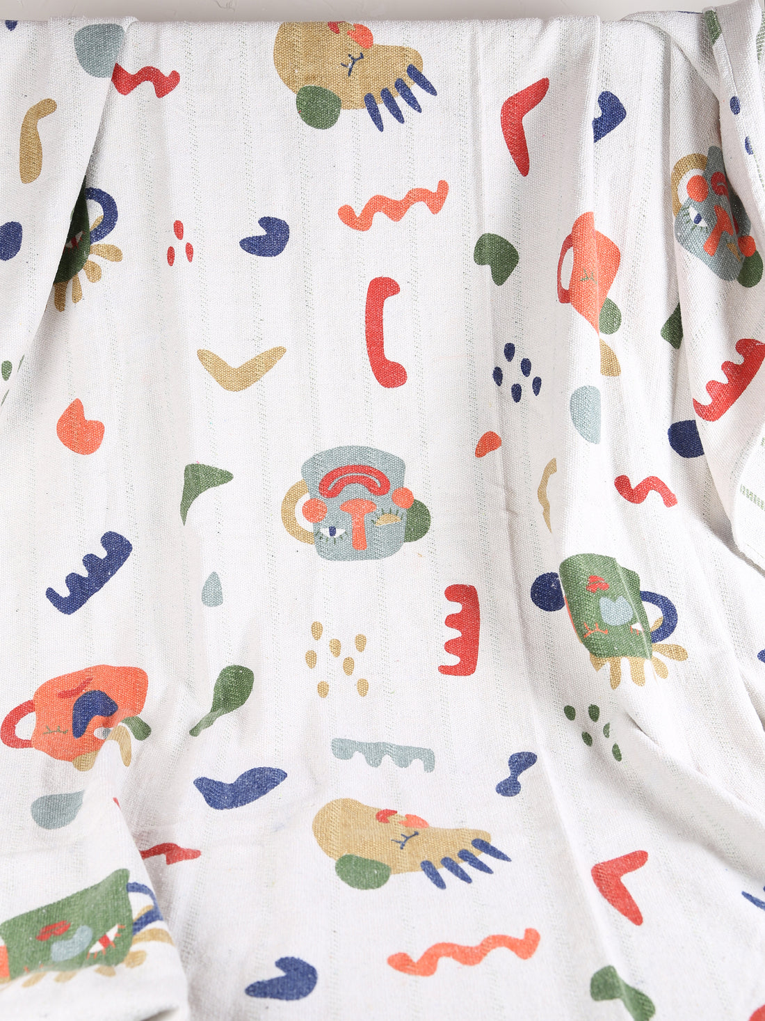 Sylvie Throw  - Recycled Cotton - Soft Motifs