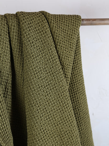 Maia Recycled Honeycomb Bedspread Throw - Cedre - 4 Sizes Available