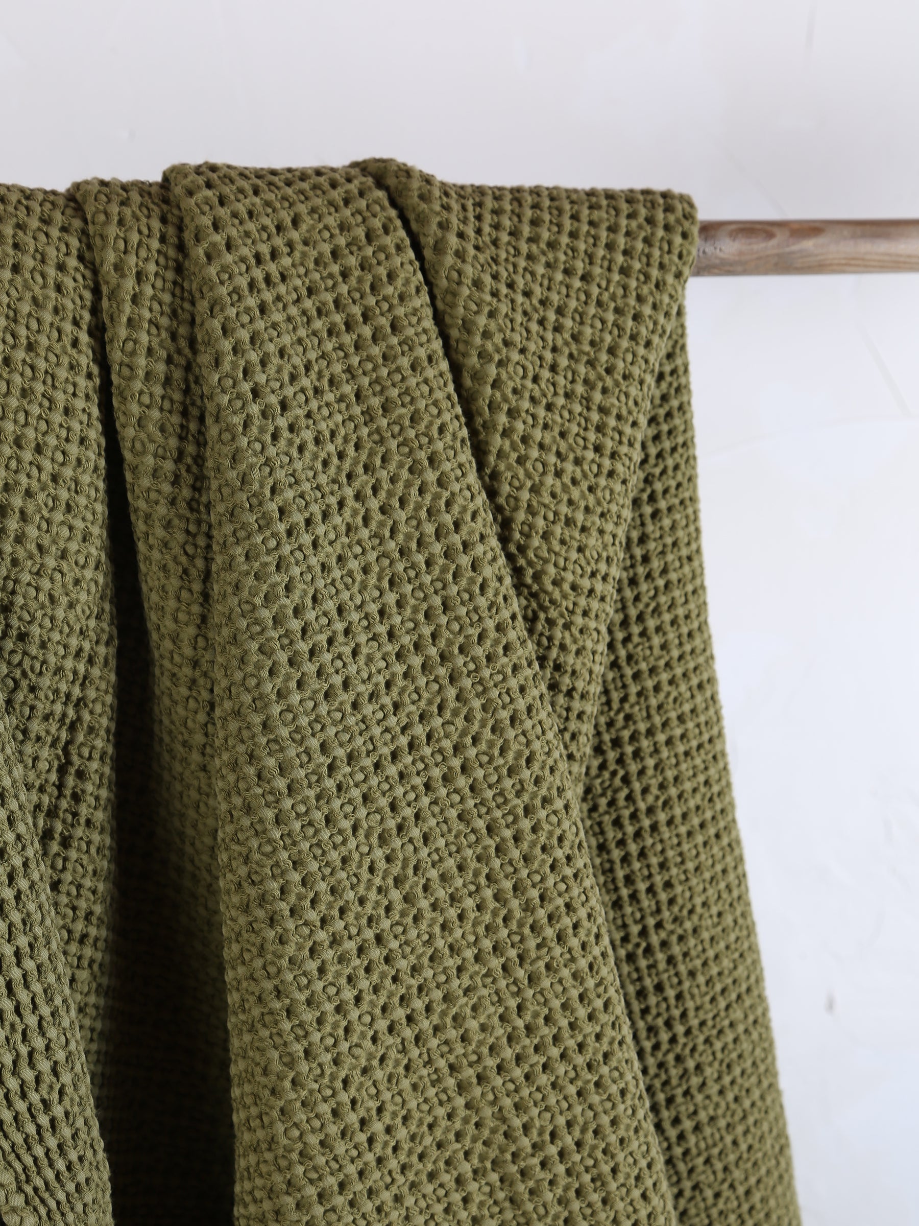 Maia Recycled Honeycomb Bedspread Throw - Cedre - 4 Sizes Available