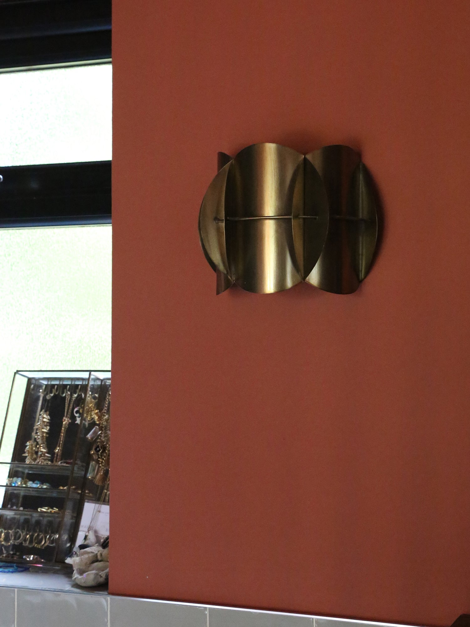 Corridor Sculptural Wall Lamp - Antique Brass