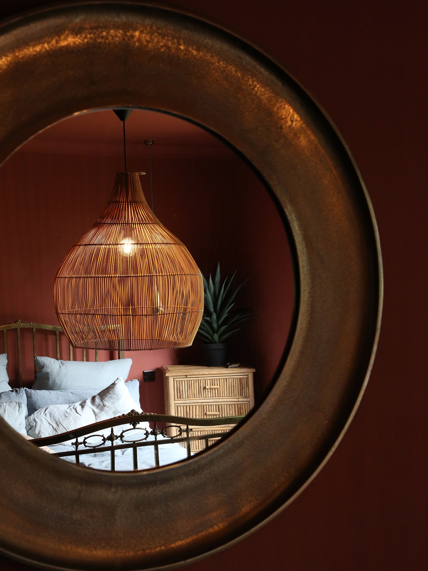 Oversized Hive Rattan Shade